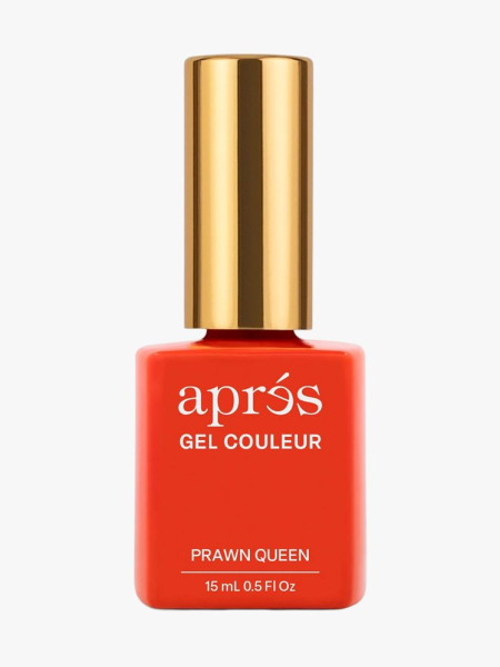 Apr&egrave;s Nail Gel Couleur in Prawn Queen in branded component on a light gray background