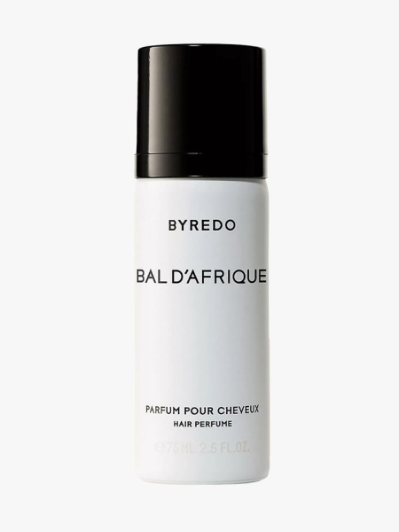 Byredo Bal D&rsquo;Afrique Hair Perfume in branded component on a light gray background